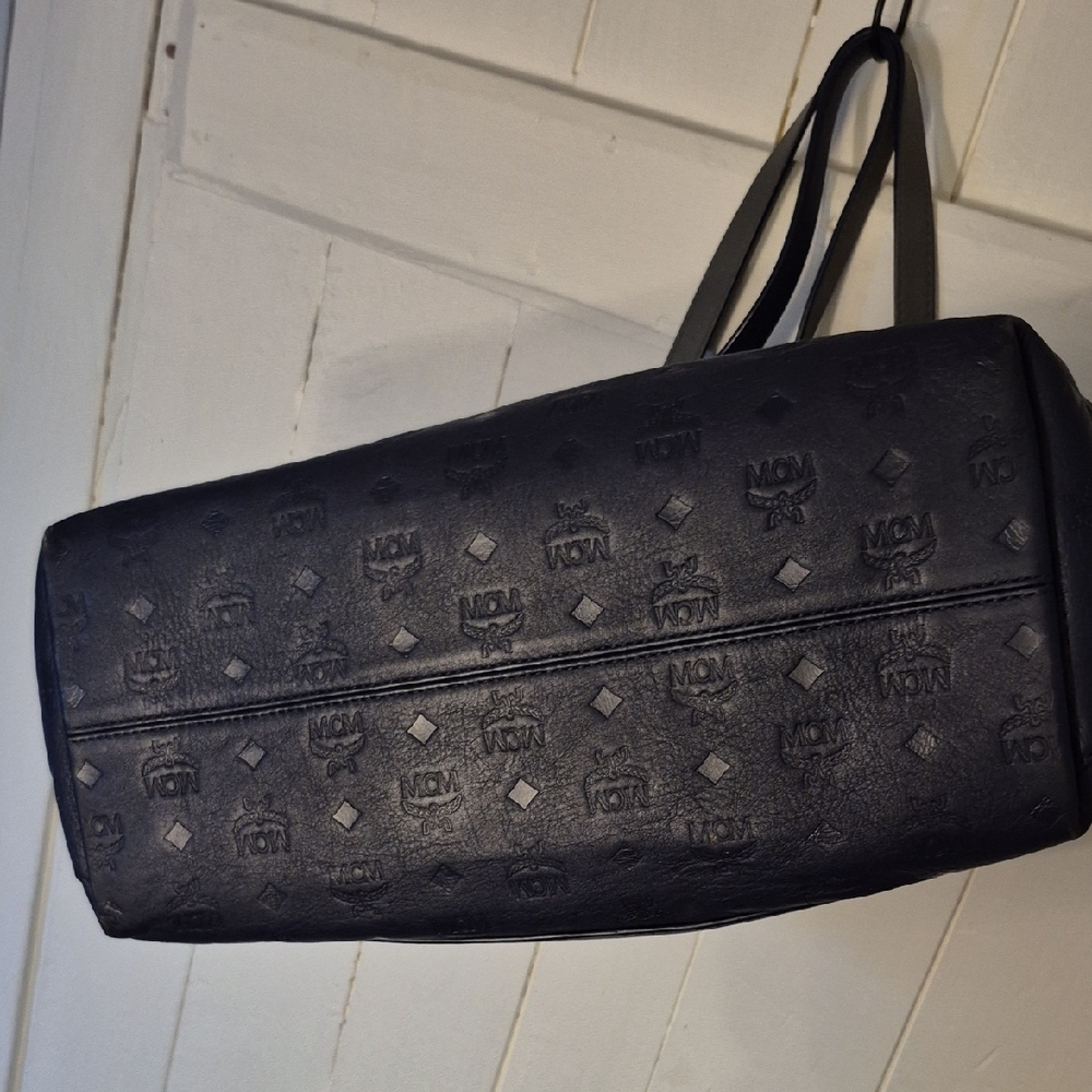 MCM Navy Blue Klara Tote Bag - Picture 7 of 8